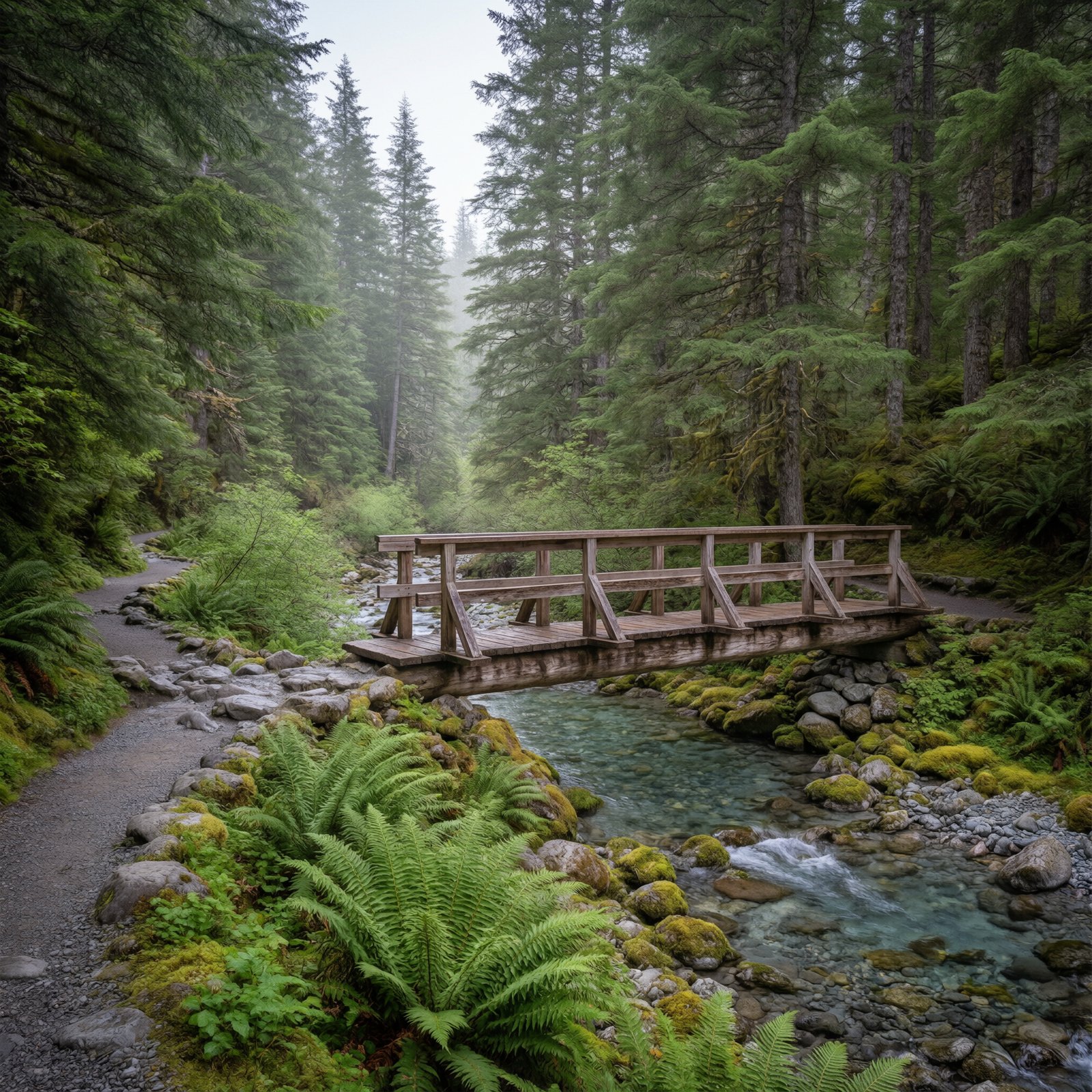 A river bar of smooth grey stones beside shallow green water in North Vancouver BC
