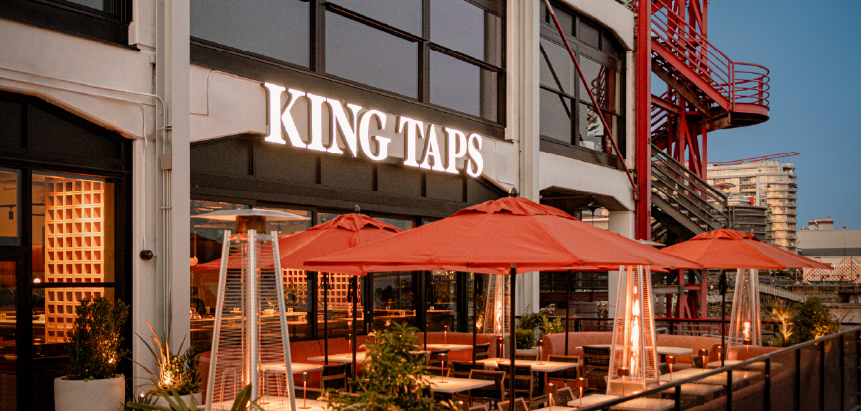 King Taps, restaurant in Lower Lonsdale, North Vancouver BC